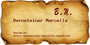 Bernsteiner Marcella névjegykártya